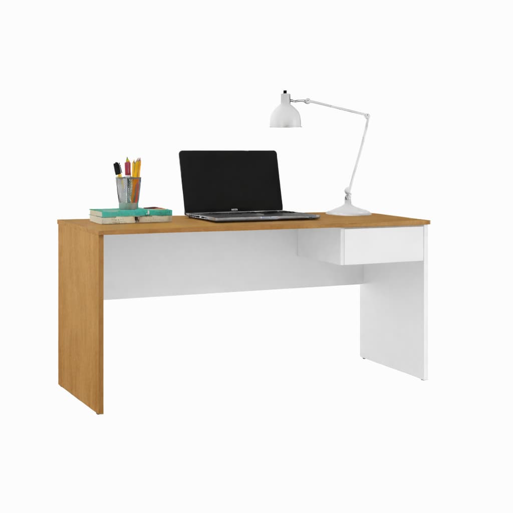 Mesa Escrivaninha Com Gaveta Mesinha Computador Multiuso Escritório Estudo Home Office Várias Cores