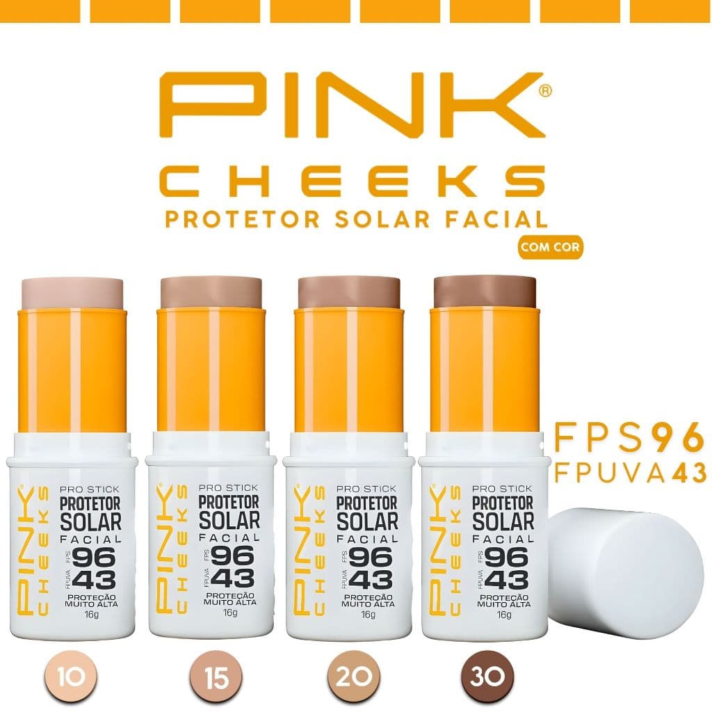 Protetor Solar Filtro Solar Facial Pro Stick com Cor Pink Cheeks 16g