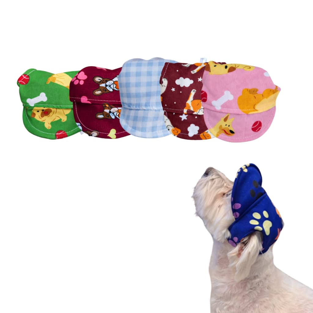 Boné, Chapéu para Pet, DIVERSAS ESTAMPAS, para Cachorros e Gatos, REGULAGEM
