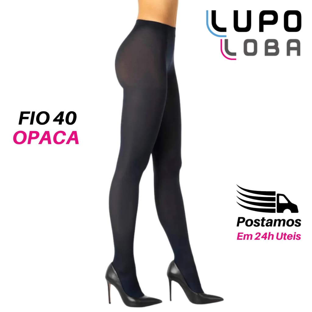 Meia Calça Fio 40 Opaca Loba 5830 Fio 40 Poliamida