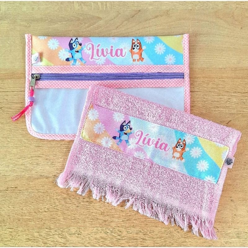 Kit Higiene Bucal Infantil Impermeável Personalizado Todos Os Temas