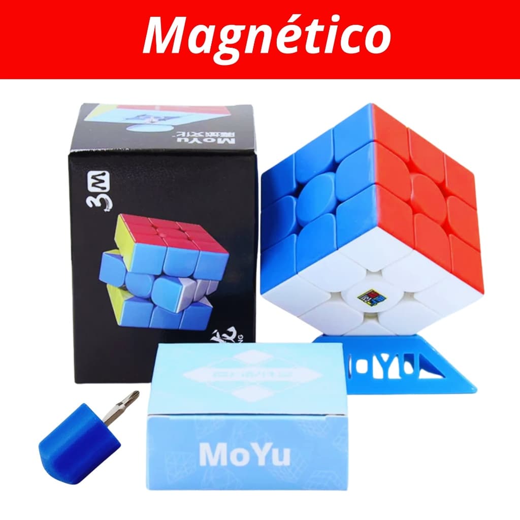 Cubo mágico magnético 3x3x3 moyu meilong 3M.