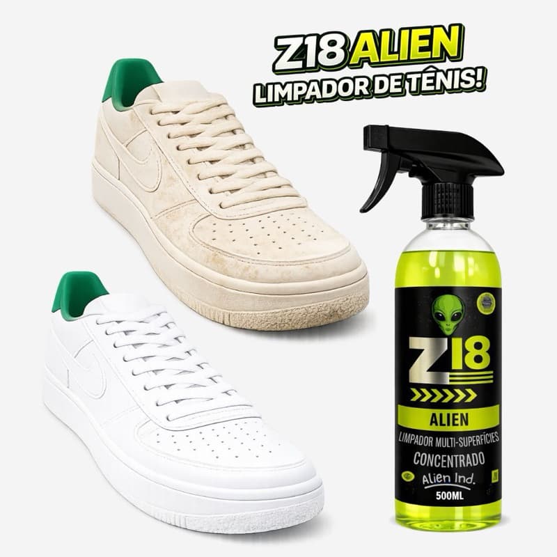 Limpador de Tênis Chinelo Amarelado Remove Manchas Alien