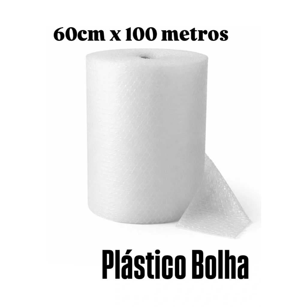 Plástico Bolha 60cm x 100m  Ideal para E-commerce e Mudanças Alta Resistência