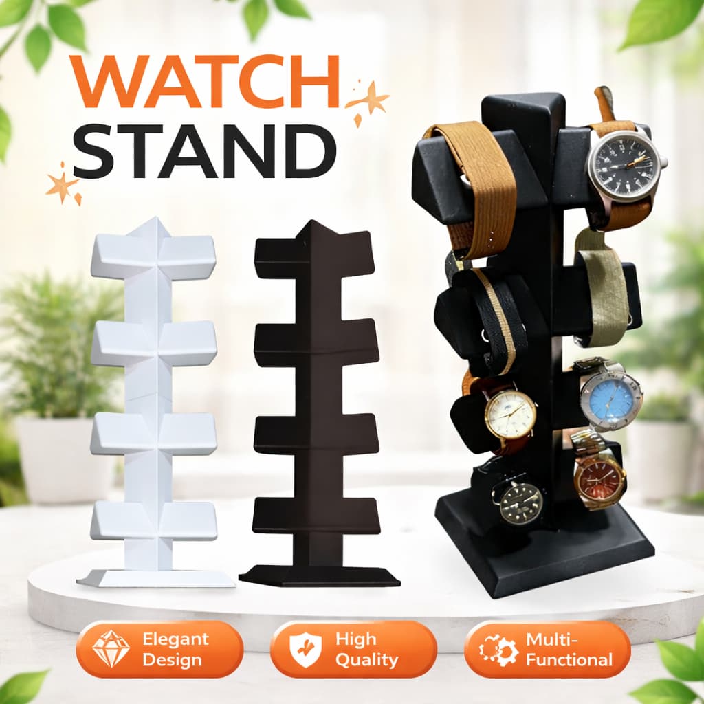 Expositor Premium 8 Relógios: Organize Sua Coleção com Elegância e Destaque!  • Foco: Luxo, organização e visibilidade.