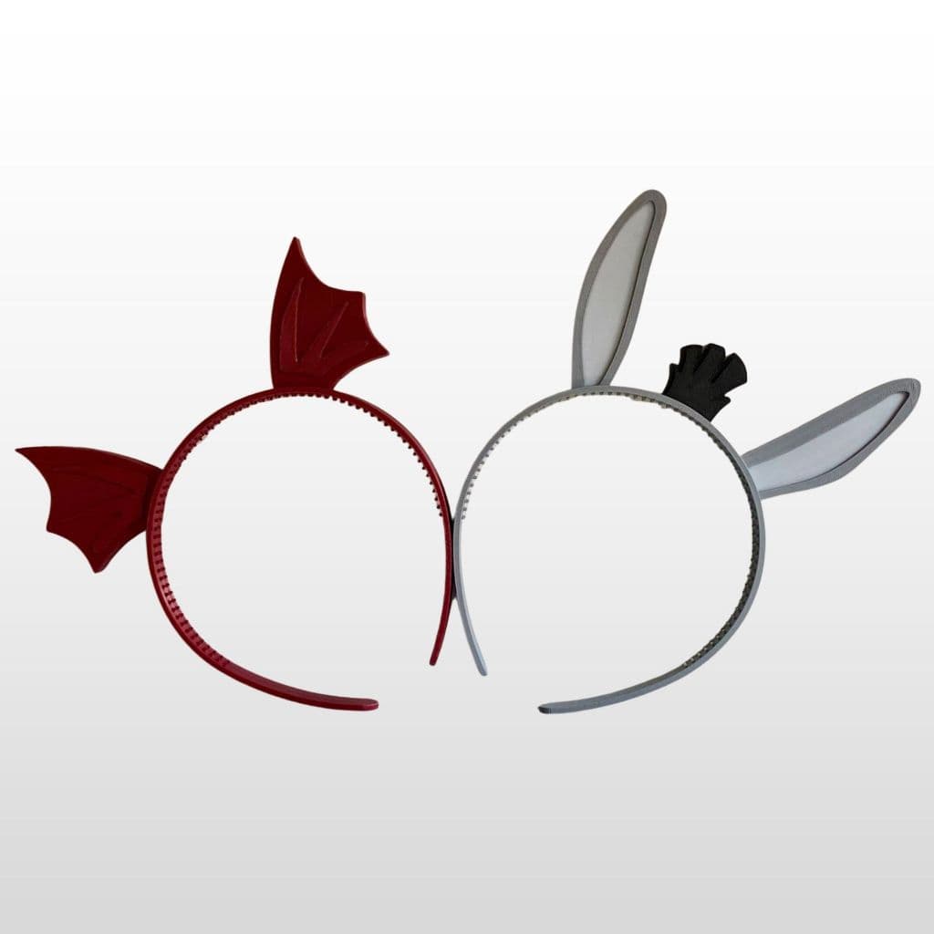 Tiara Orelha Burro Shrek e Dragão Arquinho para Fantasia