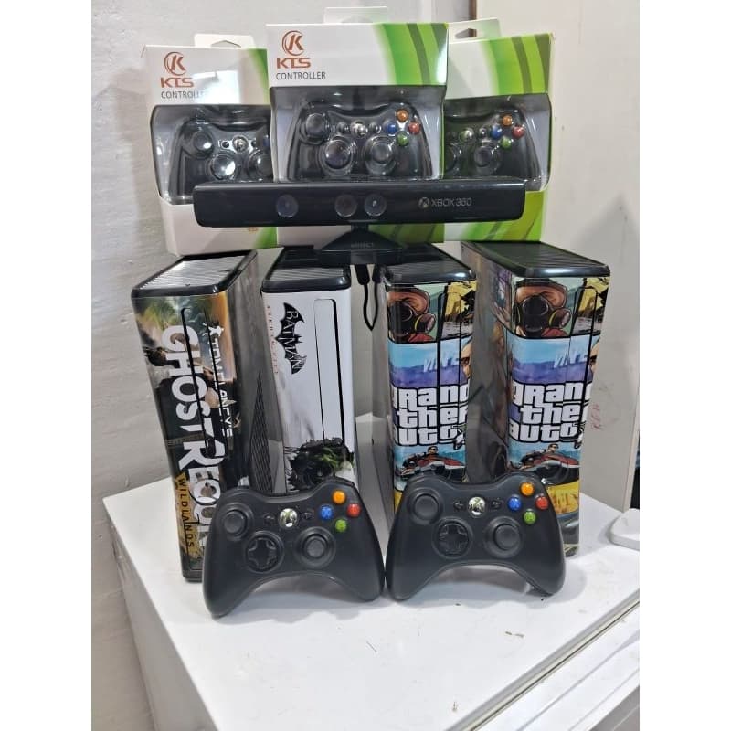 Xbo 360 rgh 1 controle  hd tunado de games  obs sem.leitor