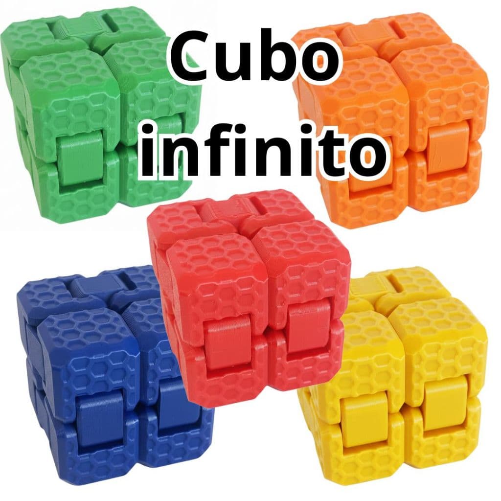 Cubo Infinito magico Anti Estresse Fidget – Sensorial - ansiedade Relaxante Impresso em 3D
