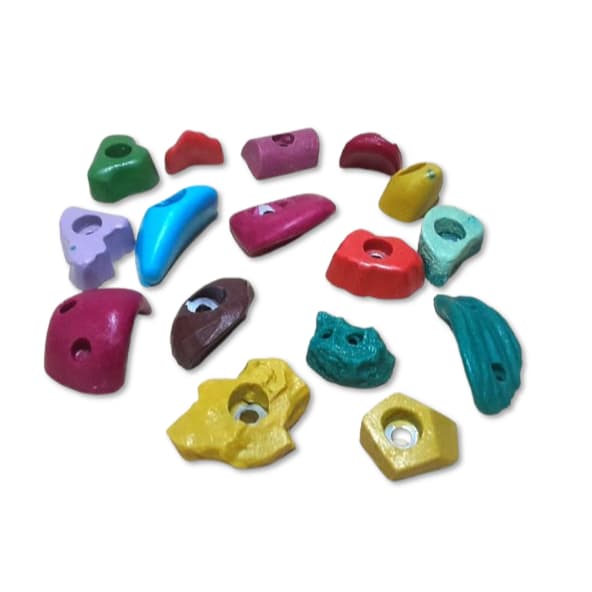 Lindo kit 16 agarras de escalada  para parede de escalada boulder presente treino
