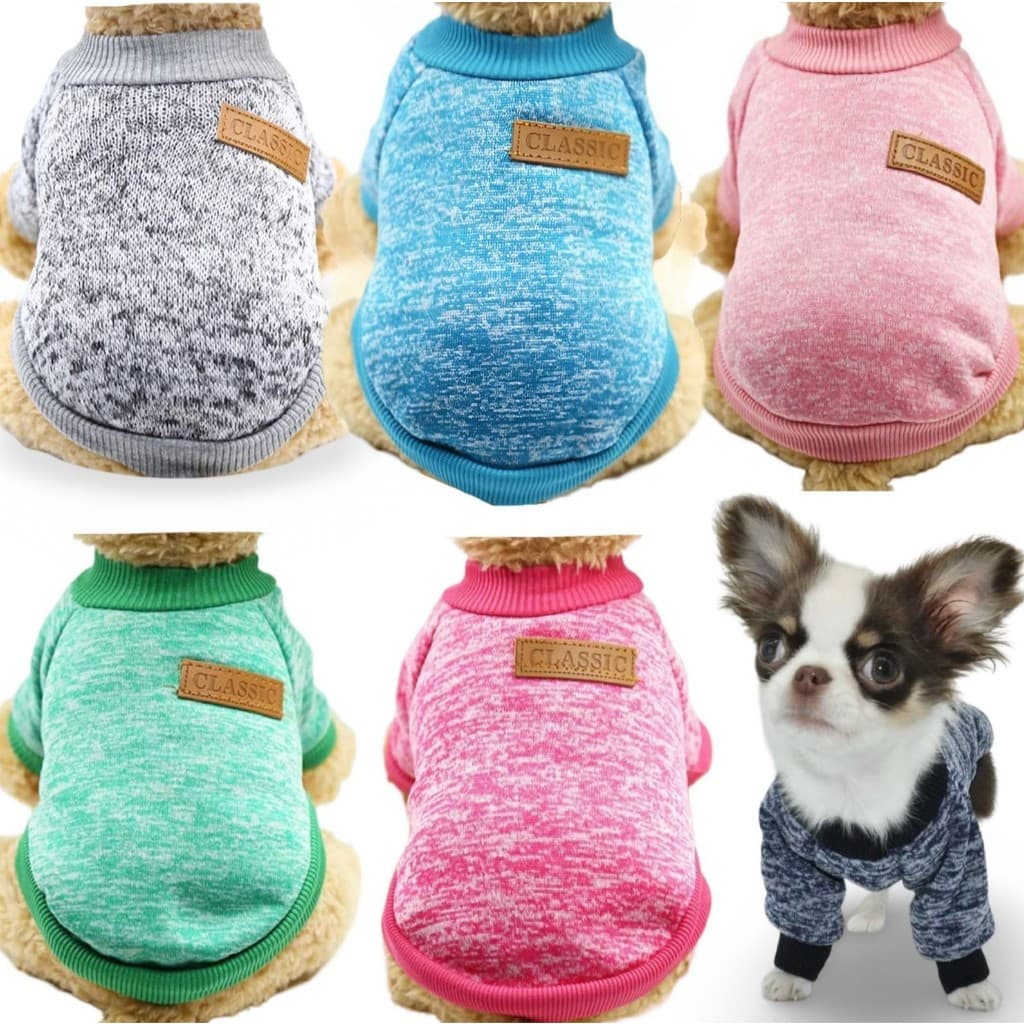 Roupa para Cachorros e Gatos Inverno - Suéter para Pets - Moletom para Pet - Regata Pet