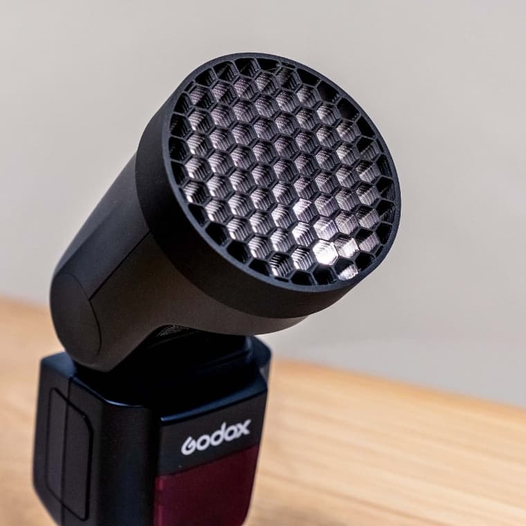 Grid Colmeia para Flash Godox V1