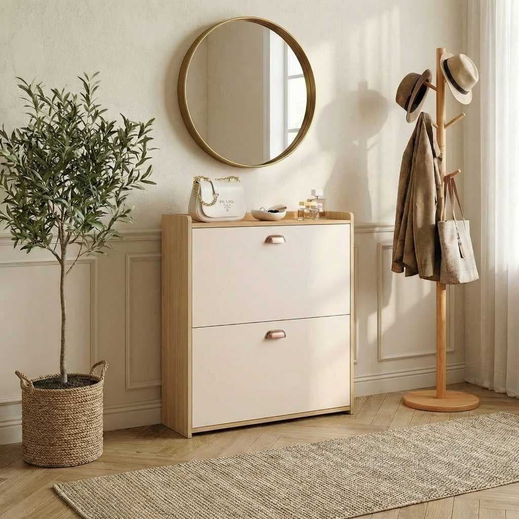 Sapateira Milano Banquinho Organizadora Sapato Prateleira Gaveta Basculante Hall de Entrada Porta