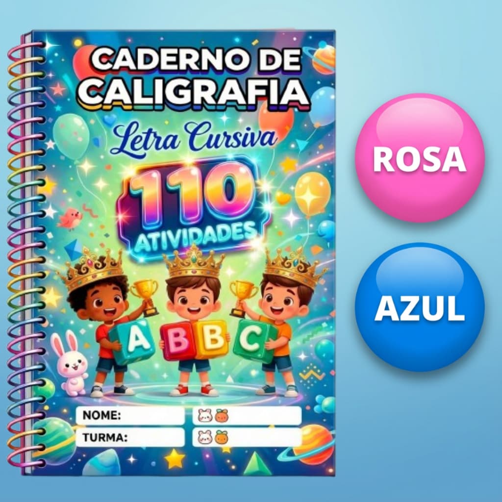 caderno de caligrafia infantil 110 atividades letra cursiva