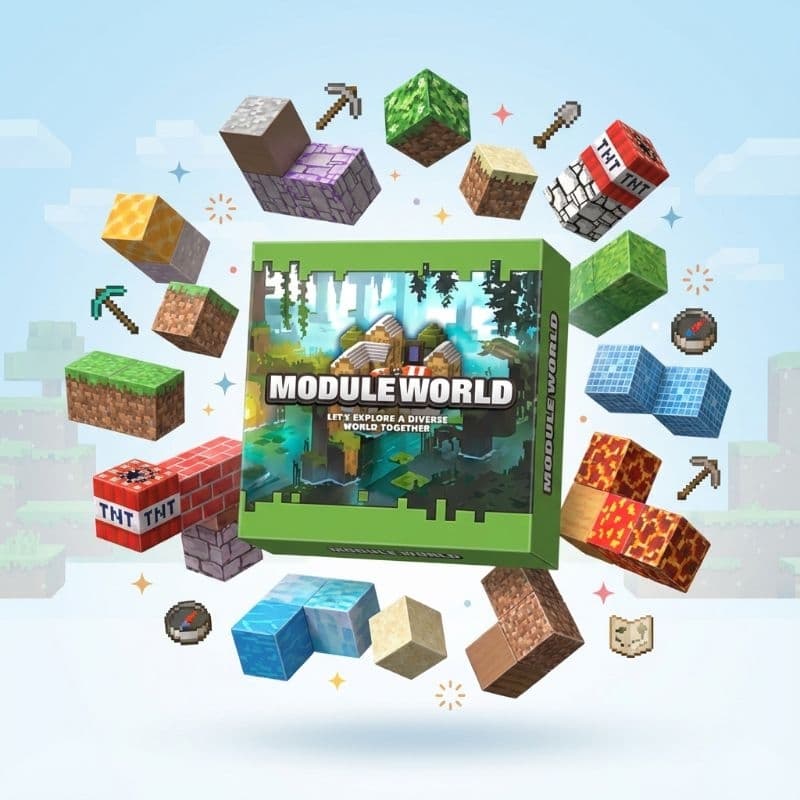 Blocos Magnéticos kit Cubos 48 Peças de Montar Construção Brinquedo Infantil Fácil para Crianças