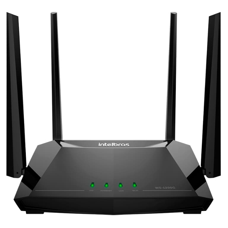 Roteador Wi-Fi 5 de Alto Desempenho W5-1200G Preto Intelbras