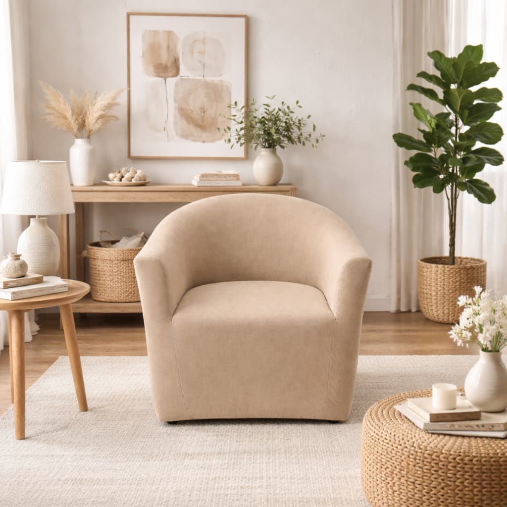 Capa Para Poltrona Ferradura Redondo Em Malha Lisa