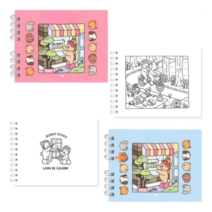 Livro de Colorir Infantil - Ursinho - 50 Folhas - Capa Dura