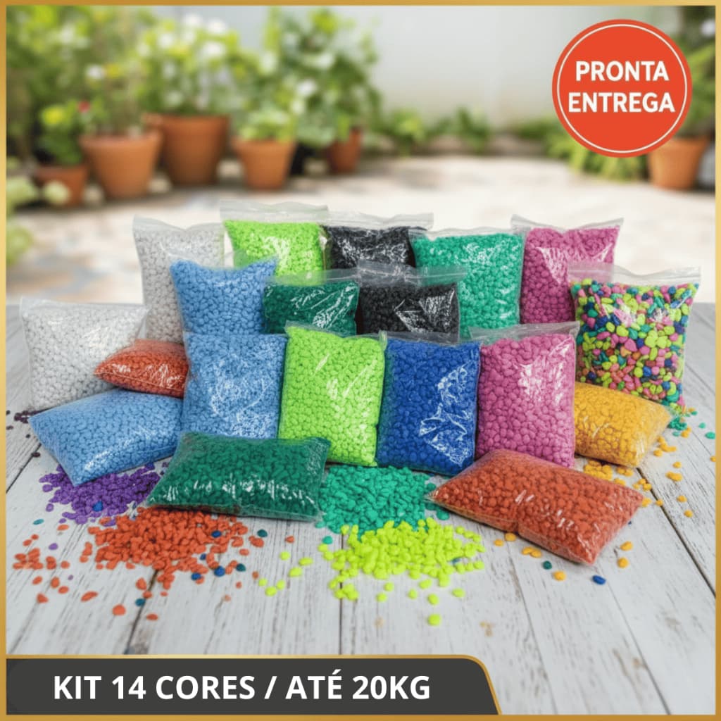 PEDRAS COLORIDAS 1KG ATÉ 20KG - PARA JARDINS VASOS DE PLANTA PEDRA DECORAÇÃO AQUÁRIOS PEDRISCO
