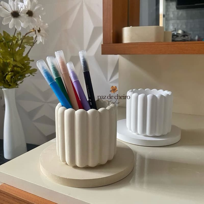 Kit CHAMPANHE: Porta Canetas, Organizador de Mesa | Escolha o seu! | Produto Artesanal.