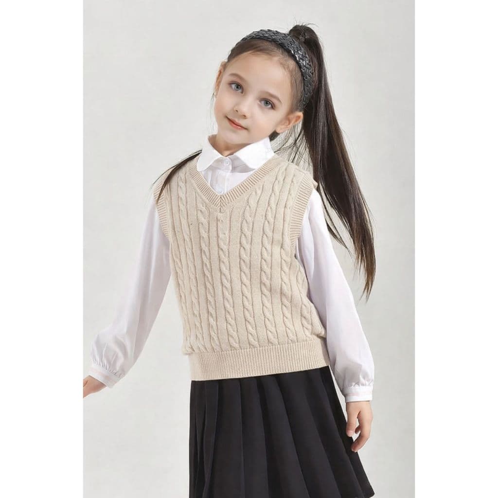 Colete Pulôver Infantil Feminino Juvenil Tricô