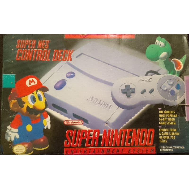 Super Nintendo Na Caixa Original + 1 Controle Original + Super Mário World Original - Snes