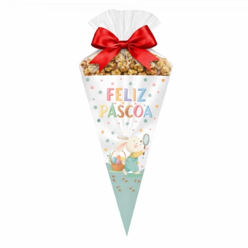 50 Cone Transparente 18x30cm | Embalagem para Doces, Pipoca e Chocolate