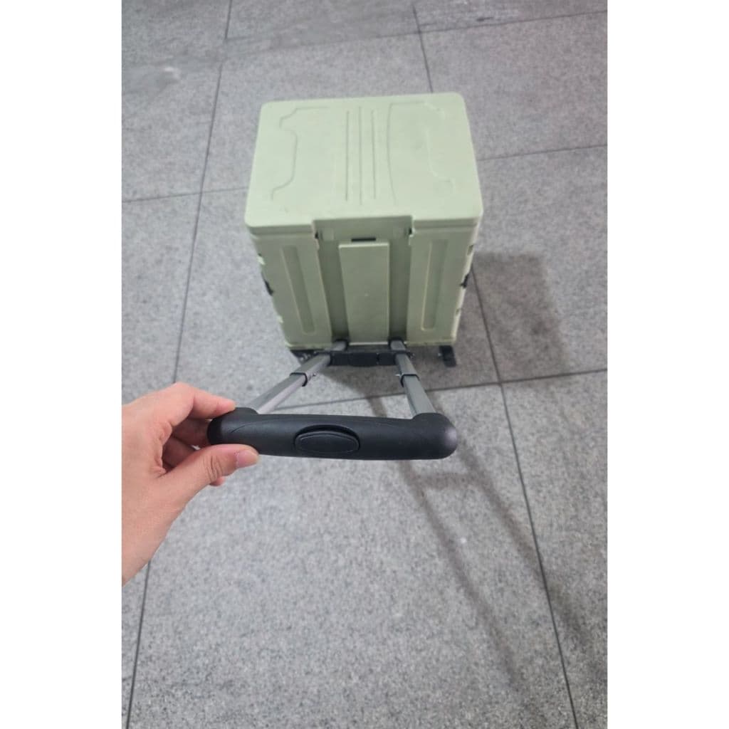 74 litros Carrinho de Feira Dobrável com 4 Rodas ,com tampa Dobrável Multiuso Portátil Compras Mercado Cesto Transporte