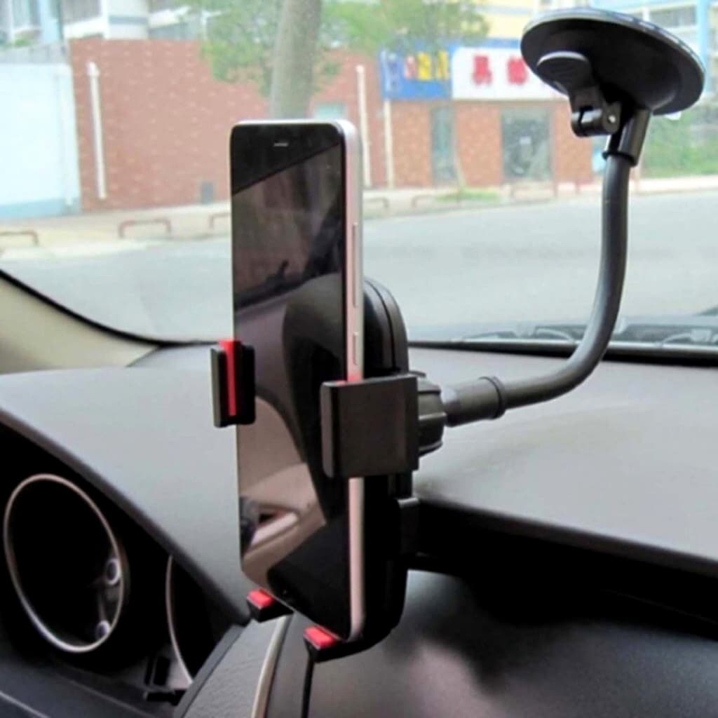 Suporte Celular Navy+pro Universal Flexível Com Ventosa 360° Preto