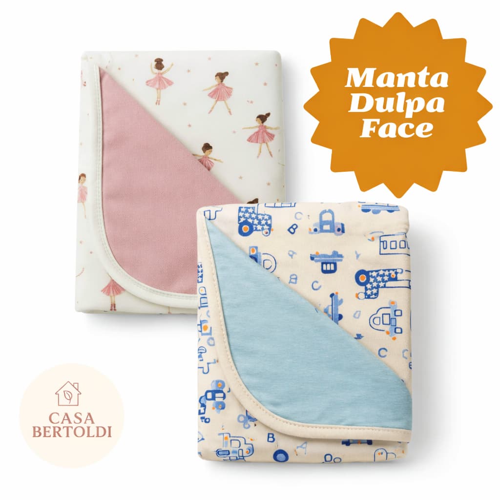 Manta Bebê Cueiro Dupla Fase Estampada Baby enxoval  do Bebe 100% Algodão 90X90cm Menino e Menina