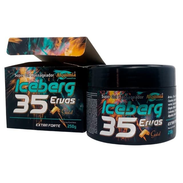 Super Gel Massageador Iceberg 35 Ervas - Alquimia Cosméticos