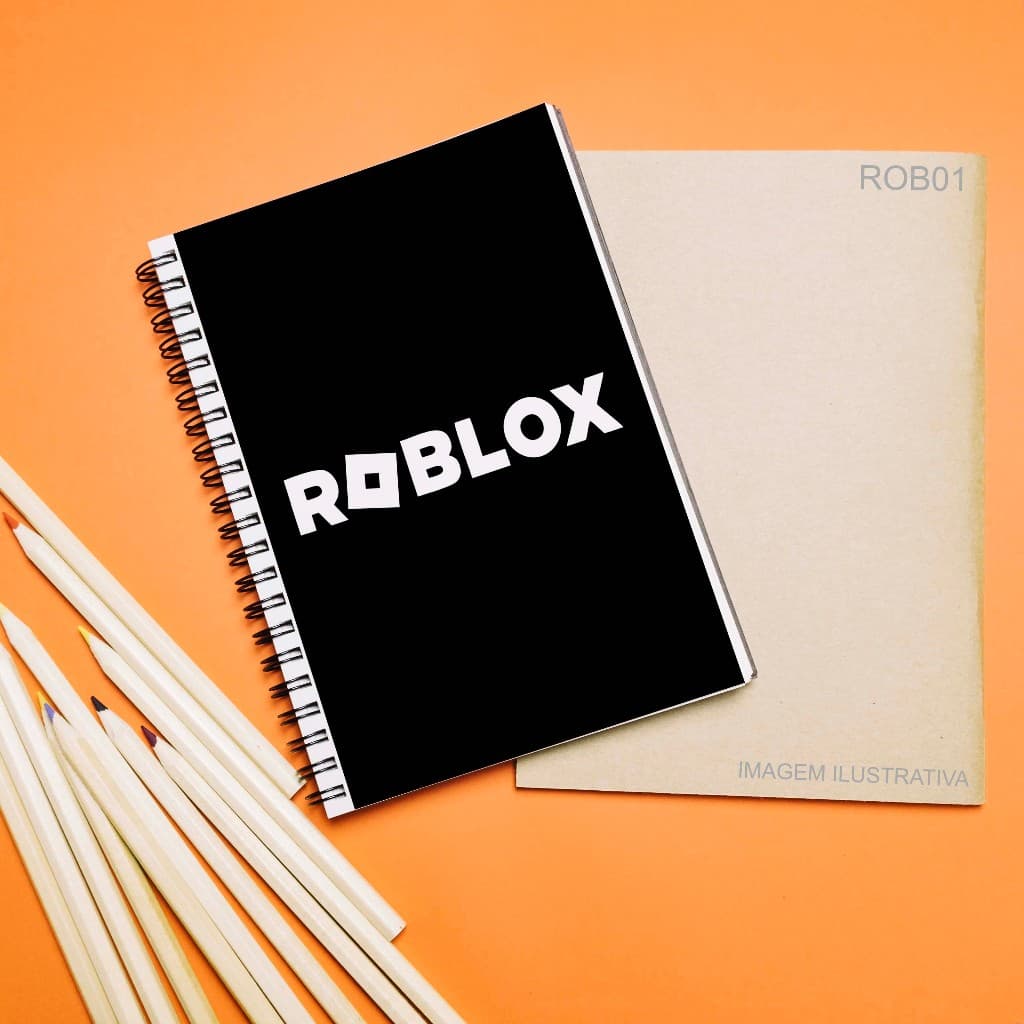 Adesivo para Capa de Caderno Roblox (16x24cm) Capa Personalizada