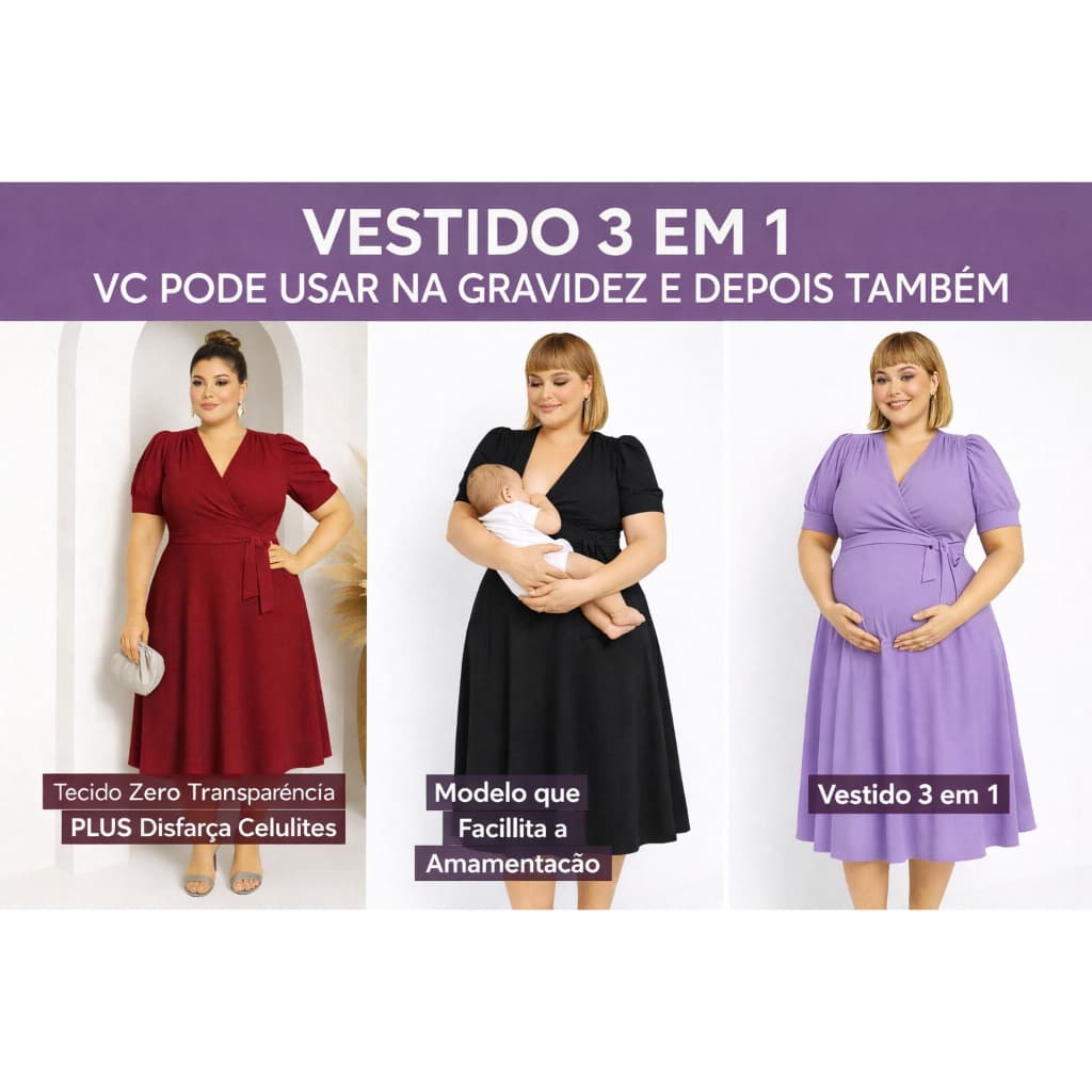 Vestido Gestantes Grávidas Amanentação Rodado Soltinho Confortável Moda Evangelica Plus Saida de Maternidade