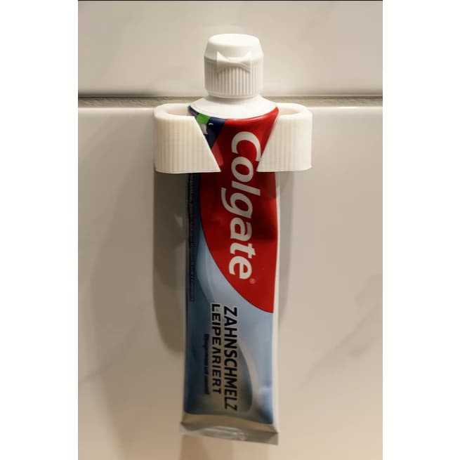 Suporte de Parede para Pasta de Dente – Fixação Sem Furos com Dupla Face