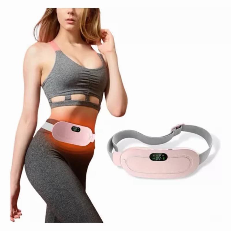 Massageador Elétrico Para Cólica Aquecimento Com Temperatura, três níveis de vibrações, alívio de dores