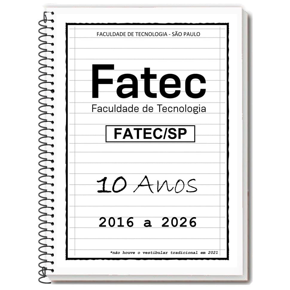 FATEC-SP 2026 - Caderno de Provas + Gabarito + Folhas de Redação