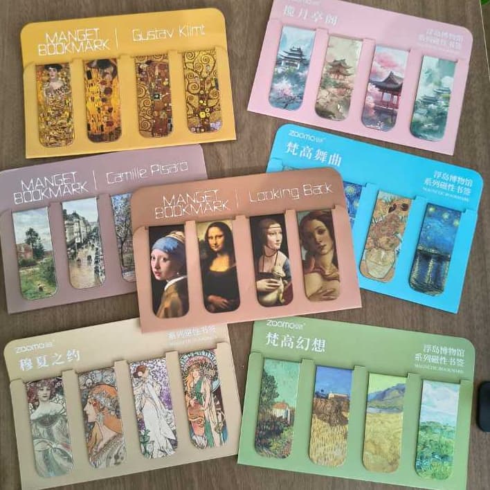 Kit com 4 Marcadores de Paginas Magnético Escolha o seu Favorito