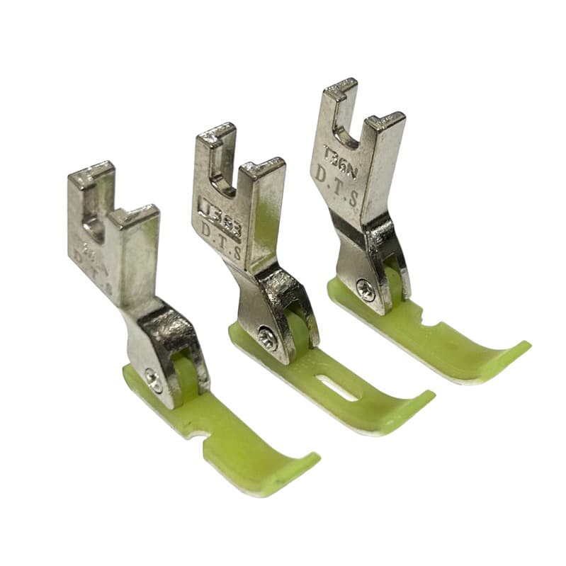 Calcador Teflon Ziper Vivo Estreito T36LN/T36N/T363 Esquerdo Direito Central Costura Reta Industrial