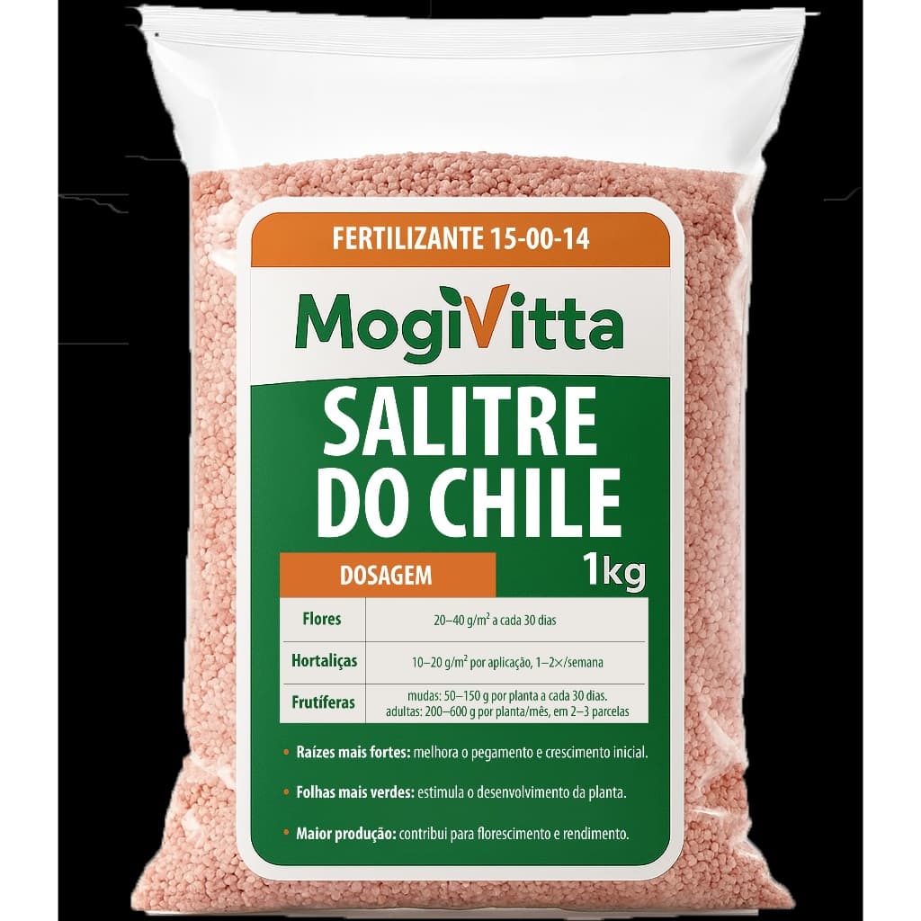 Salitre Do Chile - Fertilizante Importado Adubo 15-00-14 - Plantas Jardim Frutas Gramados