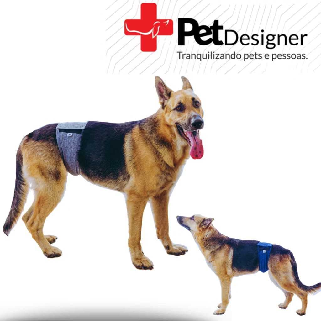 Protetor fralda cães machos | Faixa Higiênica - VELCRO AJUSTÁVEL | Ideal para Incontinência e treino