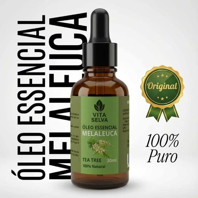 Óleo Essencial Melaleuca 30ML 100% Puro Conta Gotas