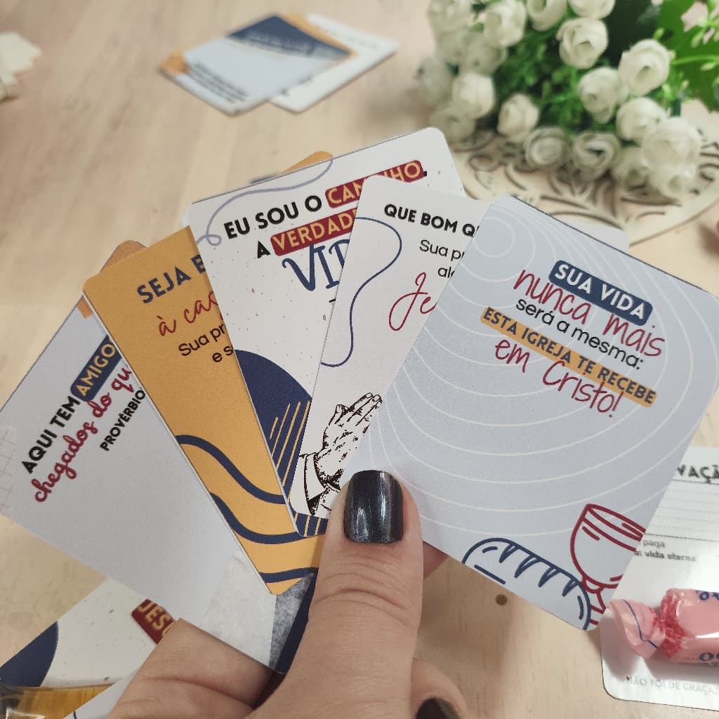 Kit de Recepção para Igrejas - ***SOMENTE OS CARDS***
