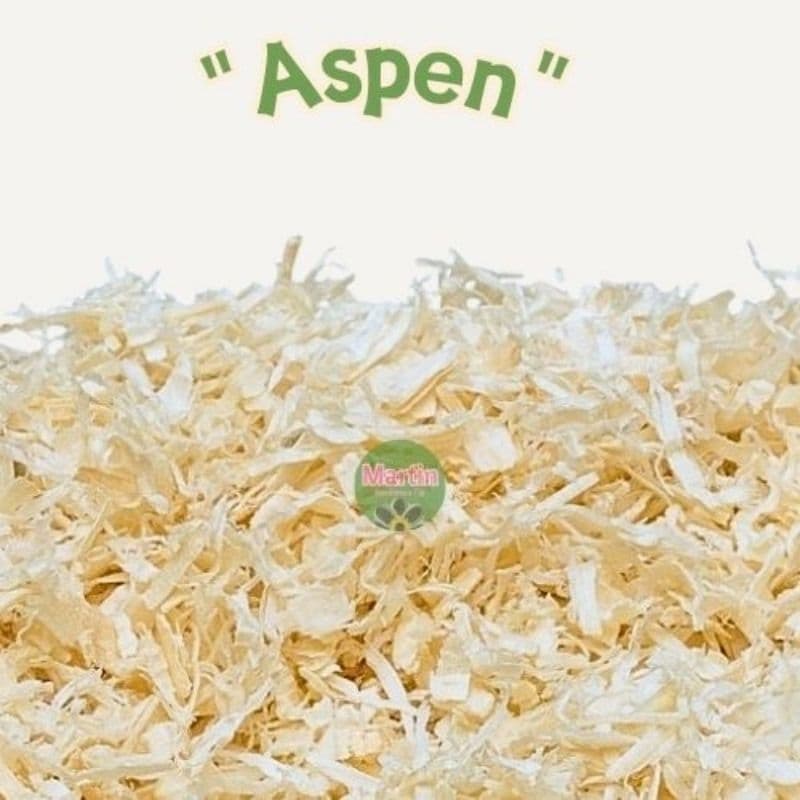 Forração/substrato "Aspen flakes" para hamster, gerbil, roedores, répteis