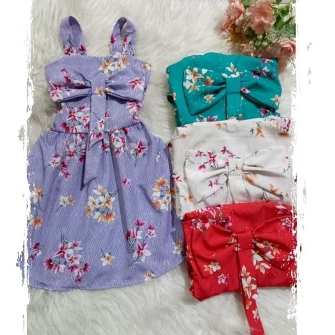 Vestido Infantil menina estampado e Costa com Lastex – Elegante e Confortável”