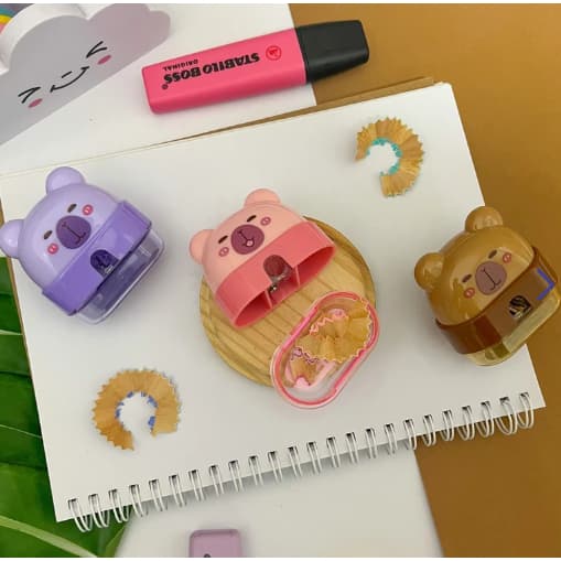 APONTADOR COM DEPÓSITO CAPIVARA - YINS - ESCOLHA A COR