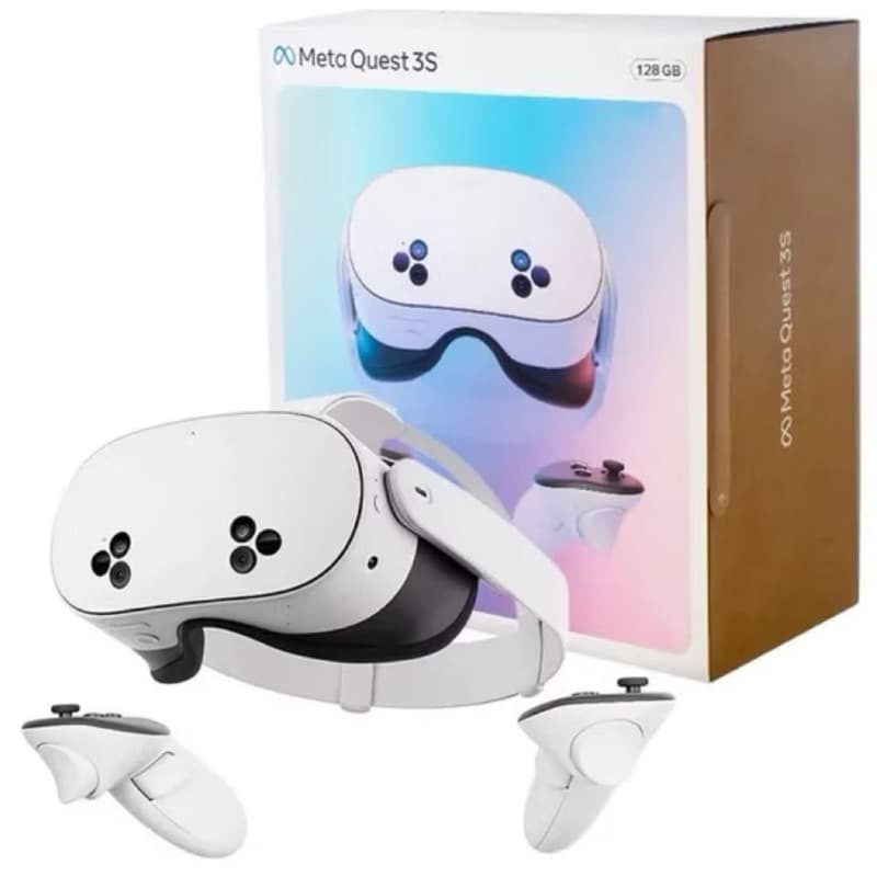 Óculos de Realidade Virtual Meta Quest 3s 128GB Branco Original