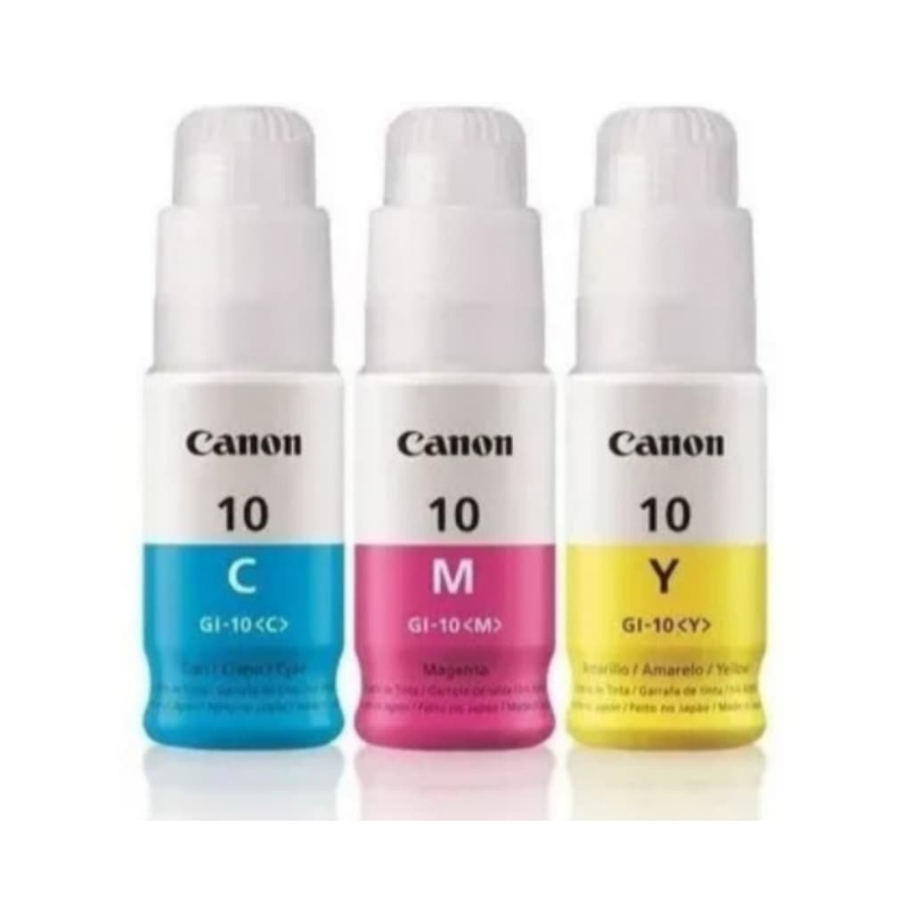 Kit Tinta Gi10 Color para Uso Canon  G6010 G7010