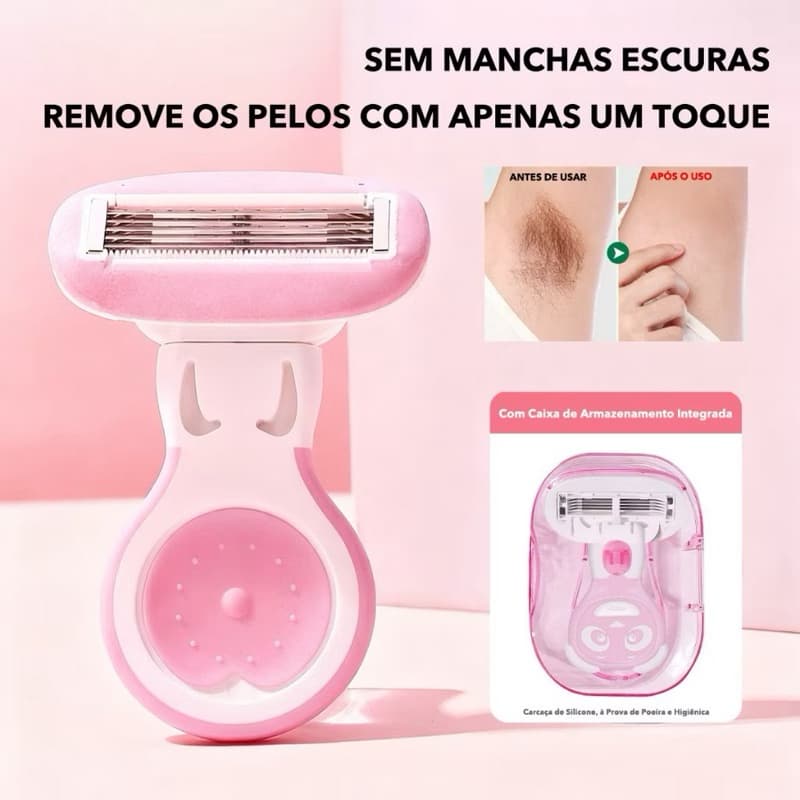 Removedor de Pelos Feminino Pernas Área Íntima Mini Removedor de Pelos Fácil de Transportar