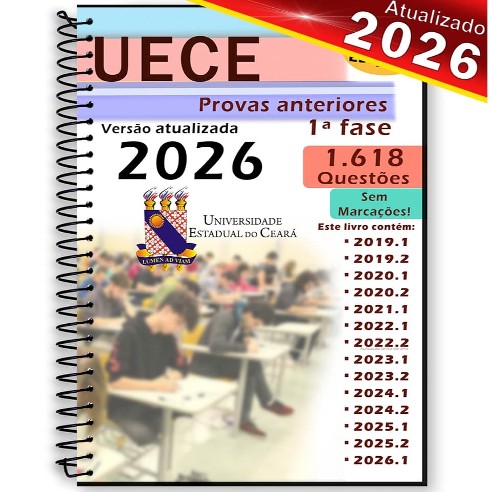 Uece 2026 Provas Anteriores 2019 Até 2026 + Gabaritos