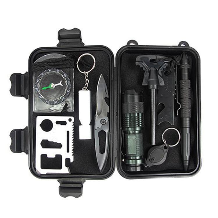 Kit de Sobrevivência Completo Emergência Pessoal Viagem Camping Acampamento