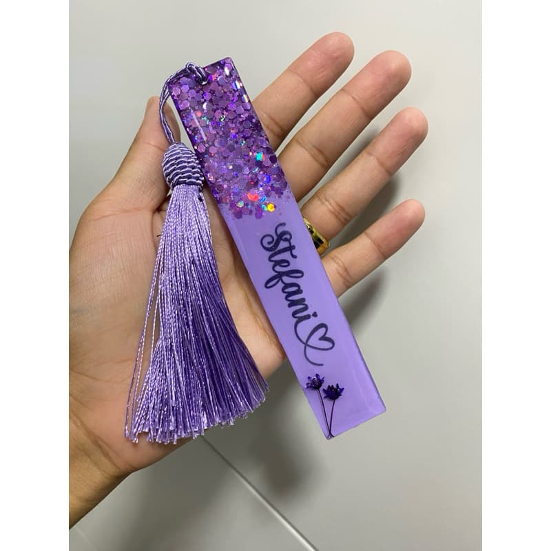 Marca Página Fashion  Luxuoso Personalizado Com Nome/ Frase/ Tassel